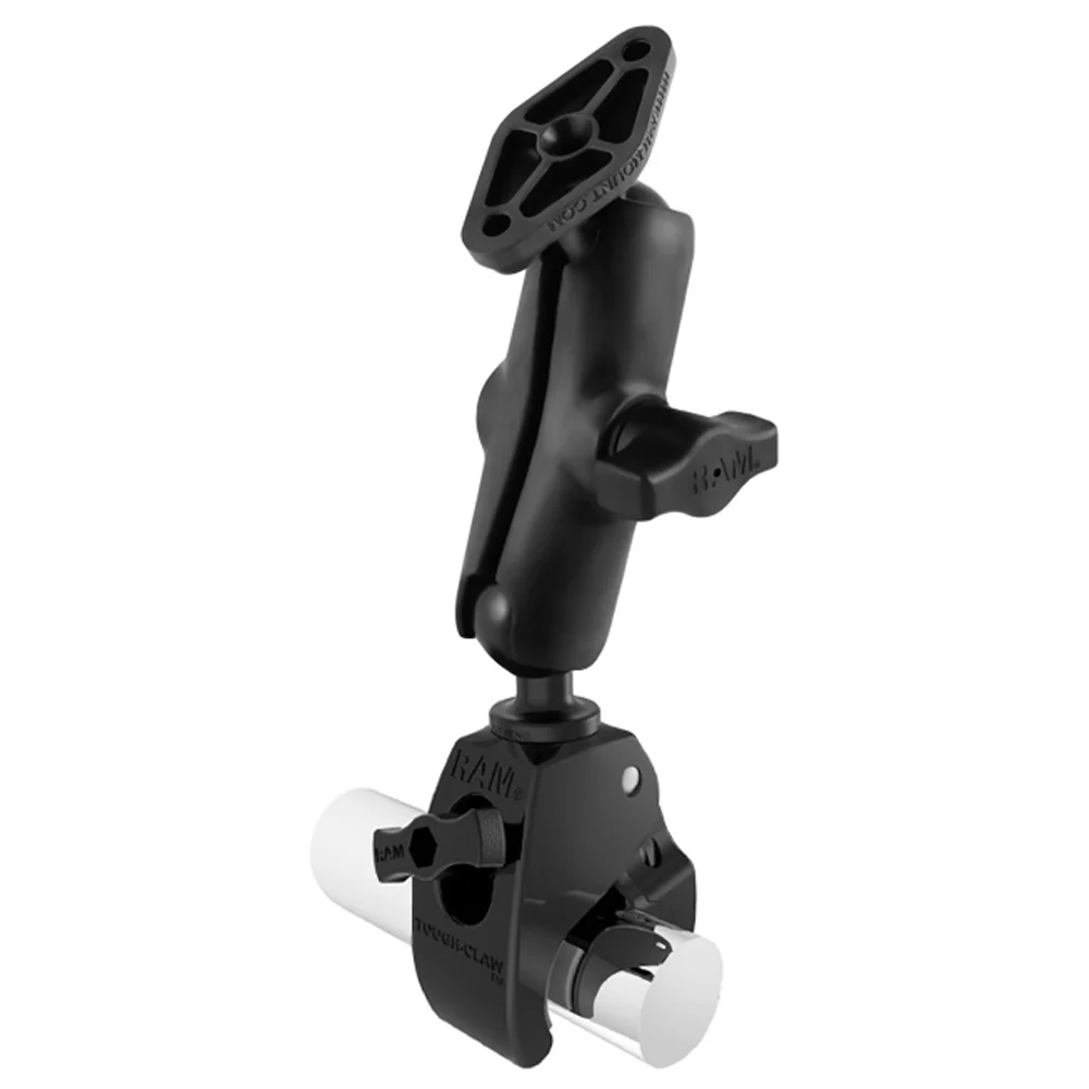 RAM Mount Medium Tough-Claw Base w/Double Socket Arm & Diamond Base Adapter [RAP-B-404-238U] - Fashionser