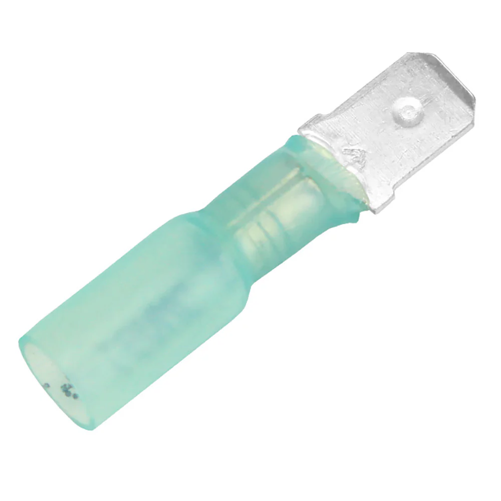 Pacer 16-14 AWG Heat Shrink Male Disconnect - 100 Pack [TDE14-250M-100] - Fashionser