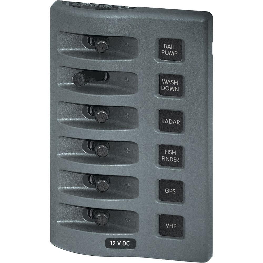 Blue Sea 4307 WeatherDeck 12V DC Waterproof Switch Panel - 6 Position [4307] - Fashionser