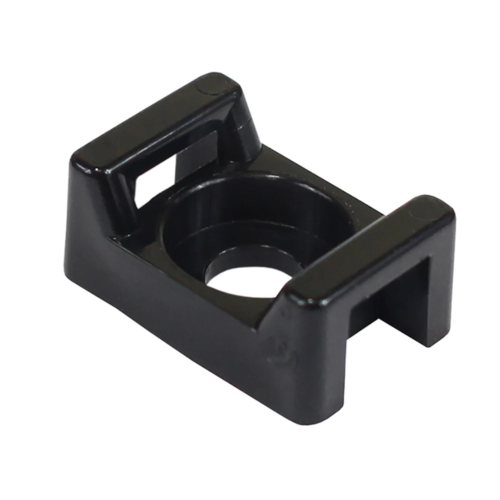 Pacer Screw Down Cable Tie Mount - #8 Screw Mount Method - Black - 100 Pack [CTM2S8BK-100] - Fashionser