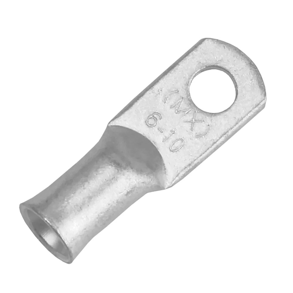 Pacer Tinned Lug 6 AWG - #10 Stud Size - 10 Pack [TAE6-10R-10] - Fashionser
