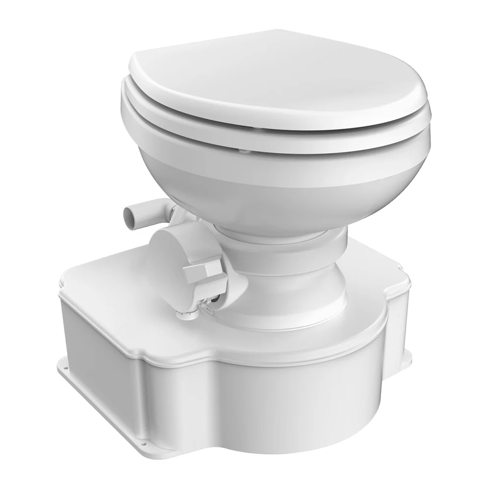 Dometic White M65 Marine Gravity Toilet - Elongated Seat Size w/Foot Pedal [312500001] - Fashionser