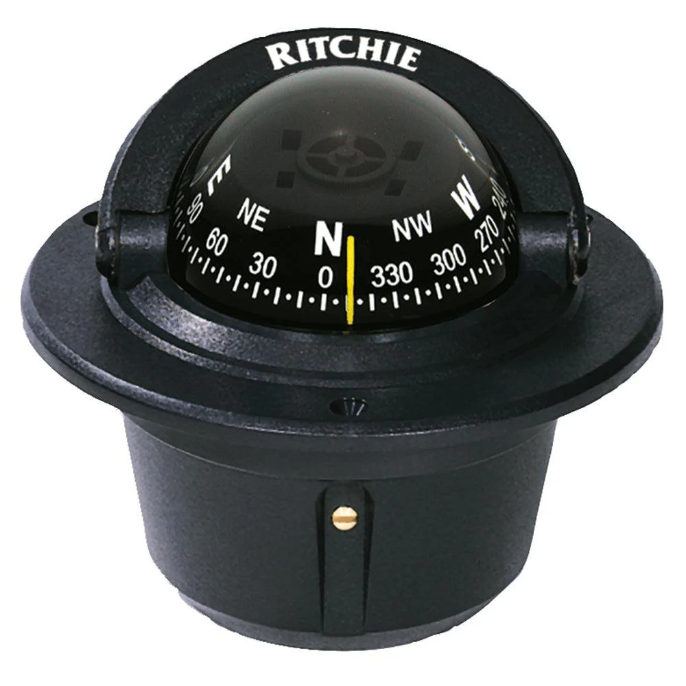 Ritchie F-50 Explorer Compass - Flush Mount - Black [F-50] - Fashionser