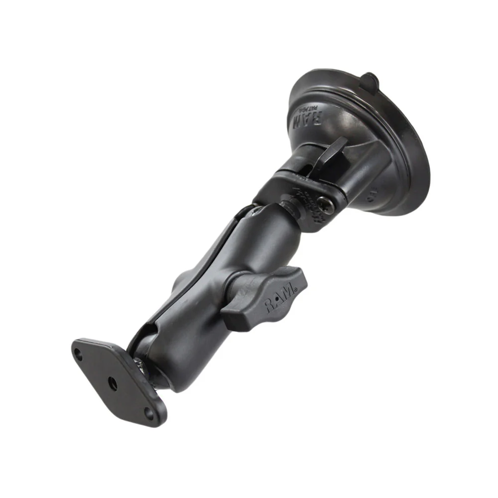 RAM Mount Base Suction Mount Twist Lock - Requires RAM Cradle [RAM-B-166U] - Fashionser