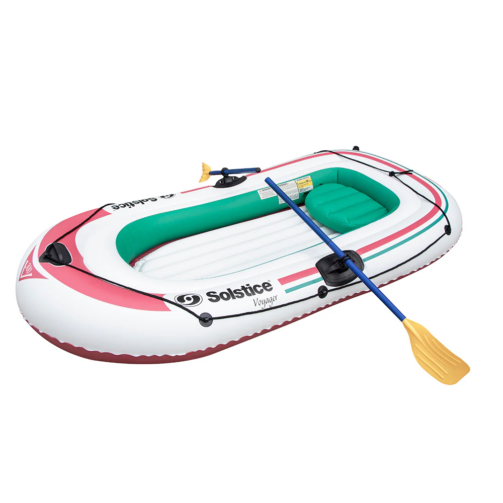 Solstice Watersports Voyager 3-Person Inflatable Boat Kit w/Oars  Pump [30301] - Fashionser