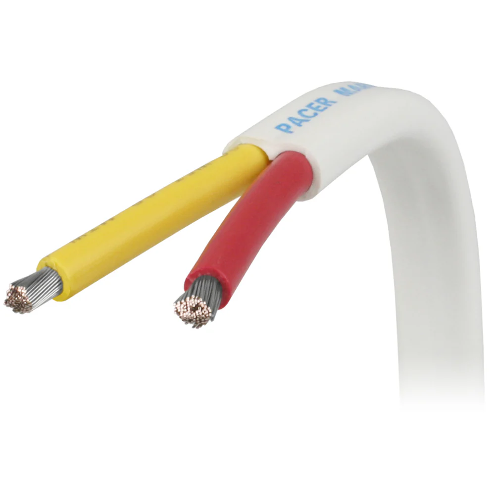 Pacer 14/2 AWG Safety Duplex Cable - Red/Yellow - 500 [W14/2RYW-500] - Fashionser