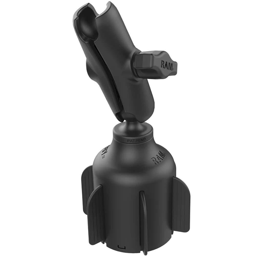 RAM Mount Stubby Cup Holder Mount w/Double Socket Arm [RAP-B-299-4-201U] - Fashionser