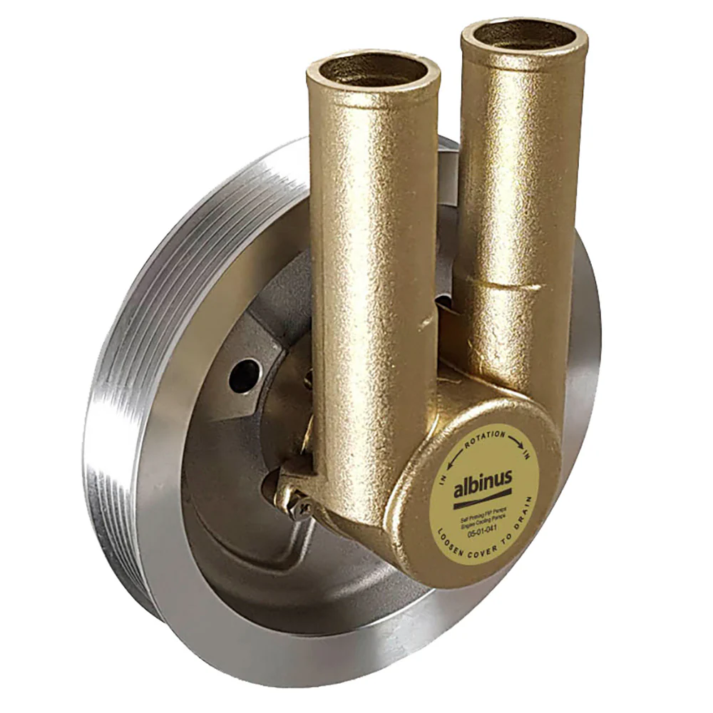 Albin Group Engine Cooling Pump f/Volvo Gas Serpentine Belt 1 Groove - Models 4.3/5.0/5.7 [05-01-041] - Fashionser