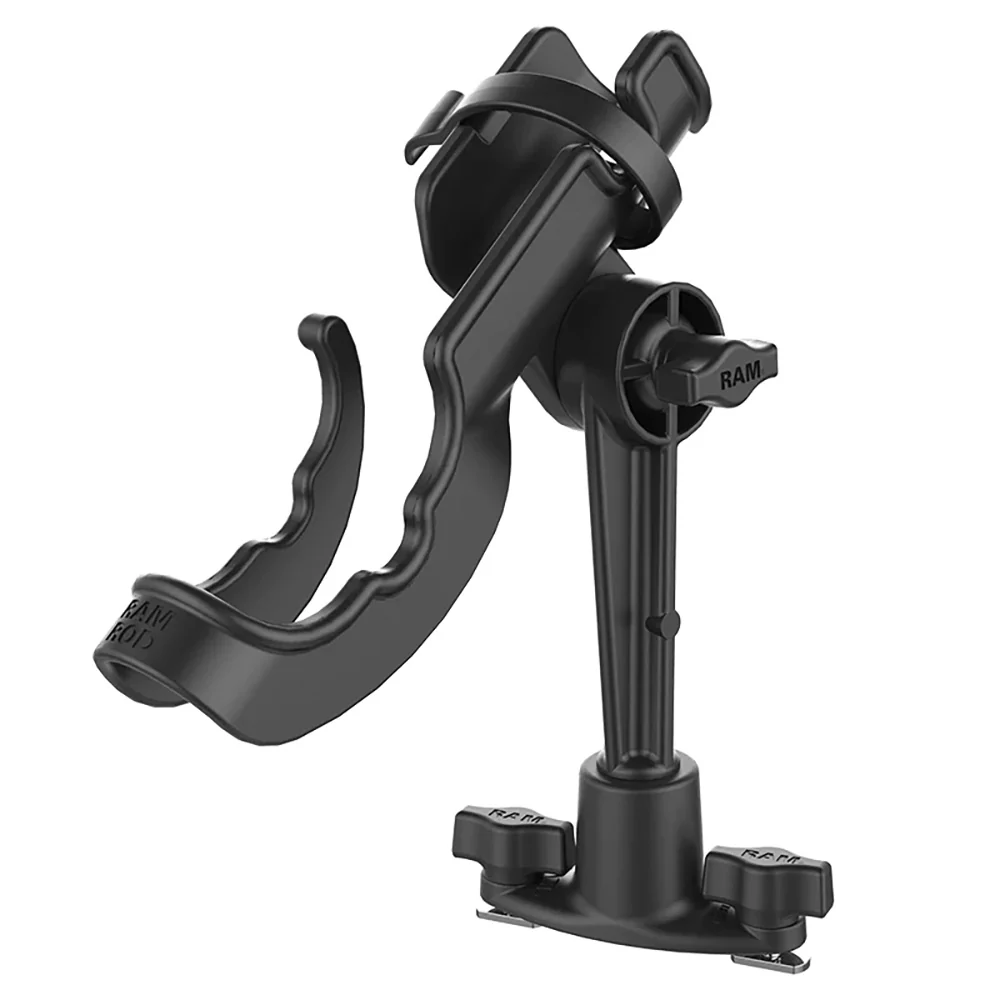 RAM Mount RAM ROD Fishing Rod Holder w/Dual T-Bolt Track Base [RAP-114-421] - Fashionser