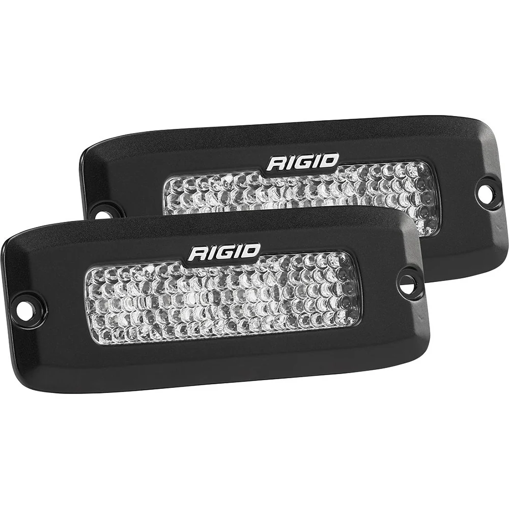 RIGID Industries SR-Q Series PRO Spot Diffused LED - Flush Mount - Pair - Black [925513BLK] - Fashionser