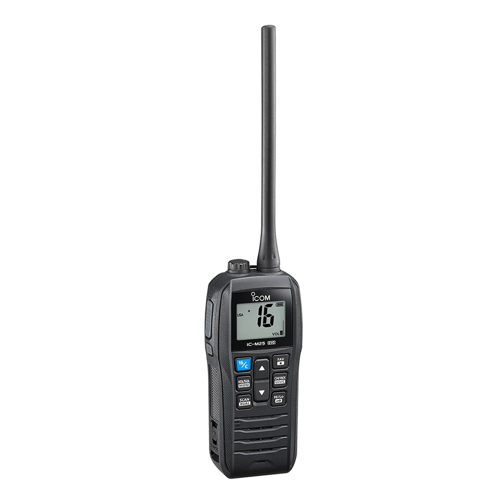 Icom M25 EVO Handheld VHF Radio - Black [M25 EVO BLACK 61] - Fashionser