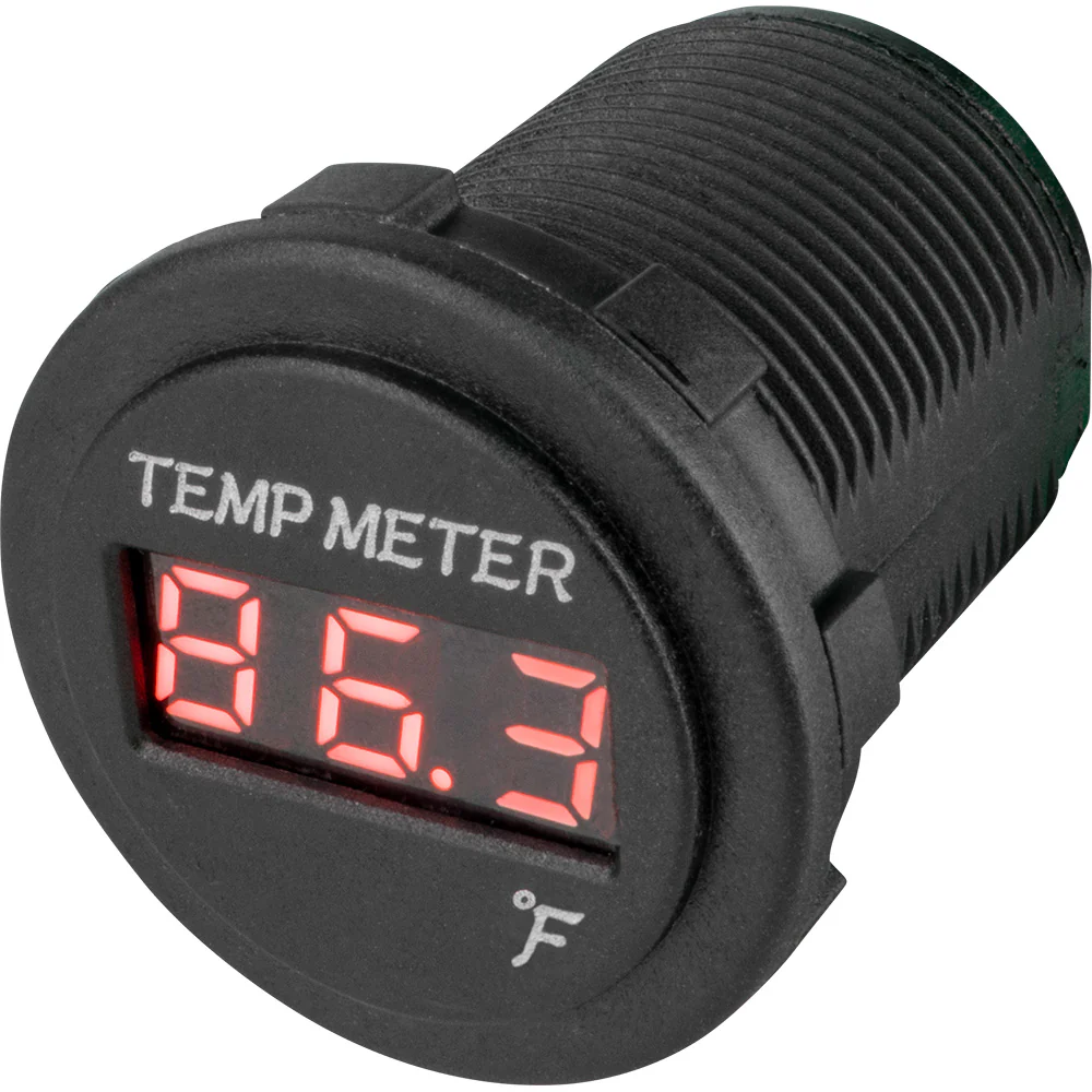 Sea-Dog Round Red LED Temperature Meter [421618-1] - Fashionser