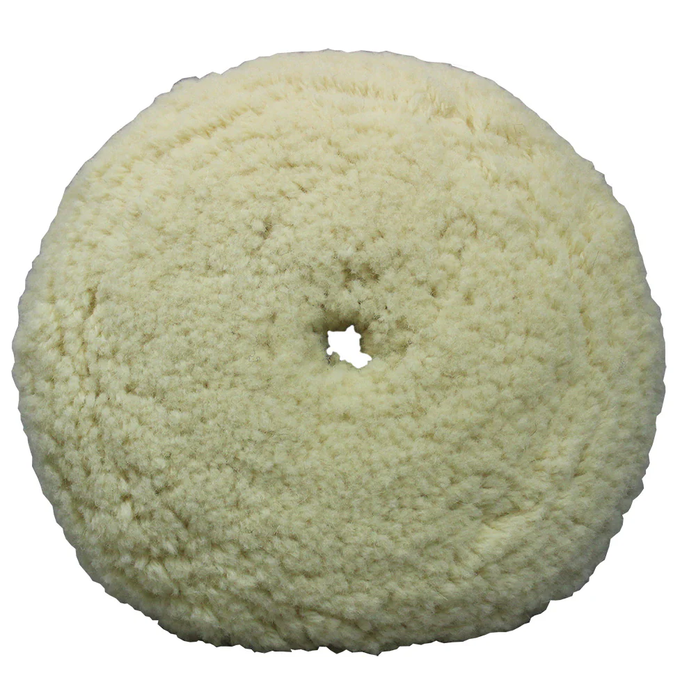 Presta White Wool Aggressive Cutting Pad - 9