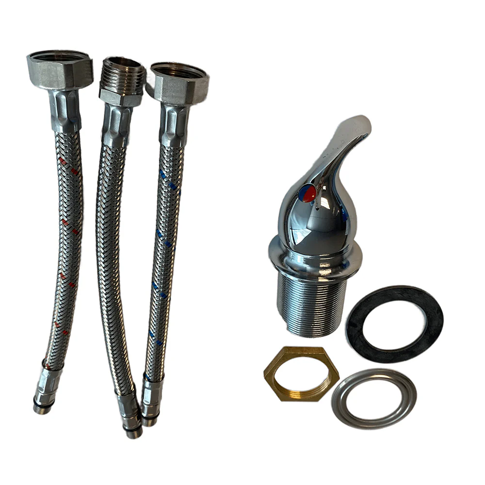 Scandvik Chrome Compact Shower Control Mixer - Single Lever [10500P] - Fashionser