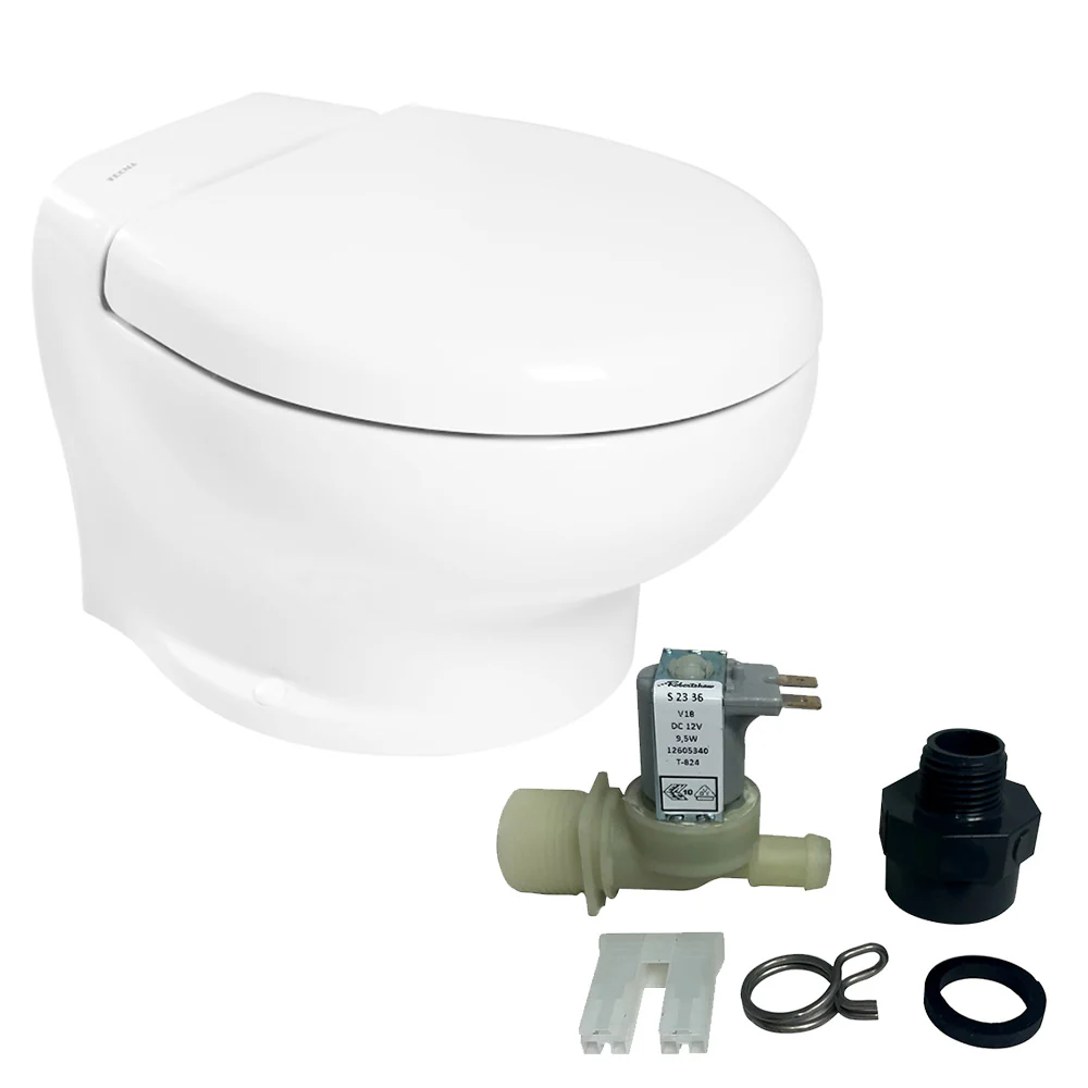 Thetford Nano Touch Compact Toilet Freshwater Kit - 12V [T-NAN012PW/TSFT/NA-FWKIT] - Fashionser