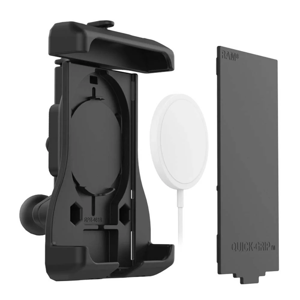 RAM Mount RAM Quick-Grip Holder w/Ball f/Apple MagSafe Compatible Phones [RAM-HOL-UN15WBU] - Fashionser