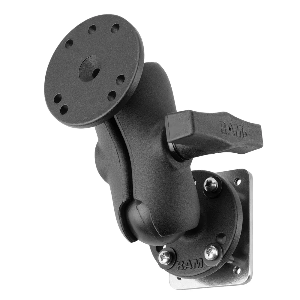 RAM Mount Drill-Down Dashboard Mount w/Backing Plate - C Size Short [RAM-101-B-225B2U] - Fashionser