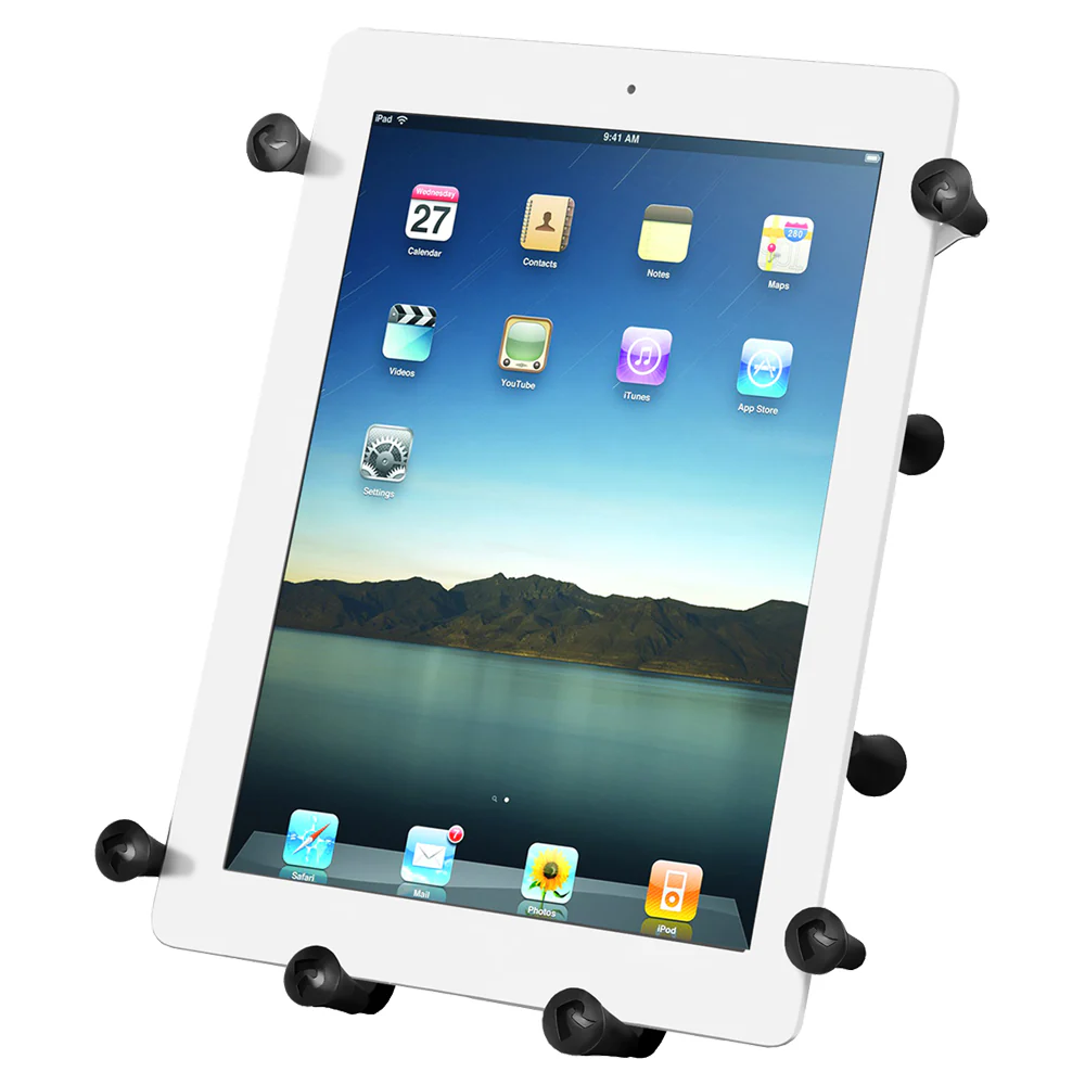 RAM Mount Universal X-Grip III Large Tablet Holder - Fits New iPad [RAM-HOL-UN9U] - Fashionser