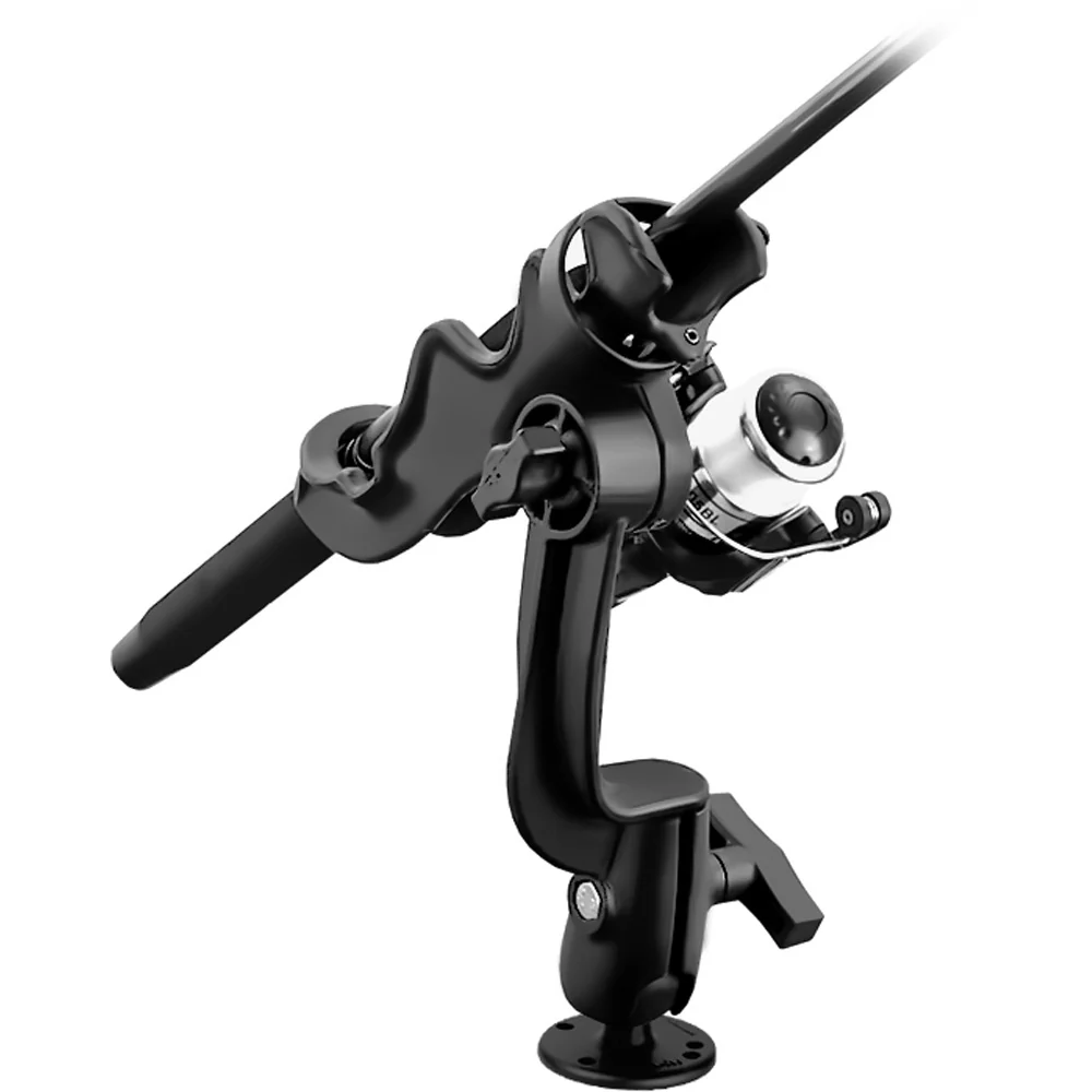 RAM Mount RAM-ROD 2000 Fishing Rod Holder w/RAM-ROD Revolution Ratchet/Socket System & Round Flat Surface Base [RAM-114-RBU] - Fashionser