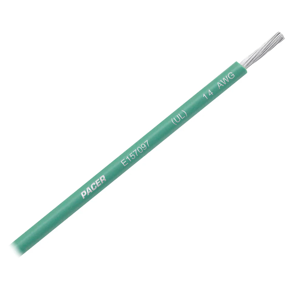 Pacer Green 14 AWG Primary Wire - 25' [WUL14GN-25] - Fashionser