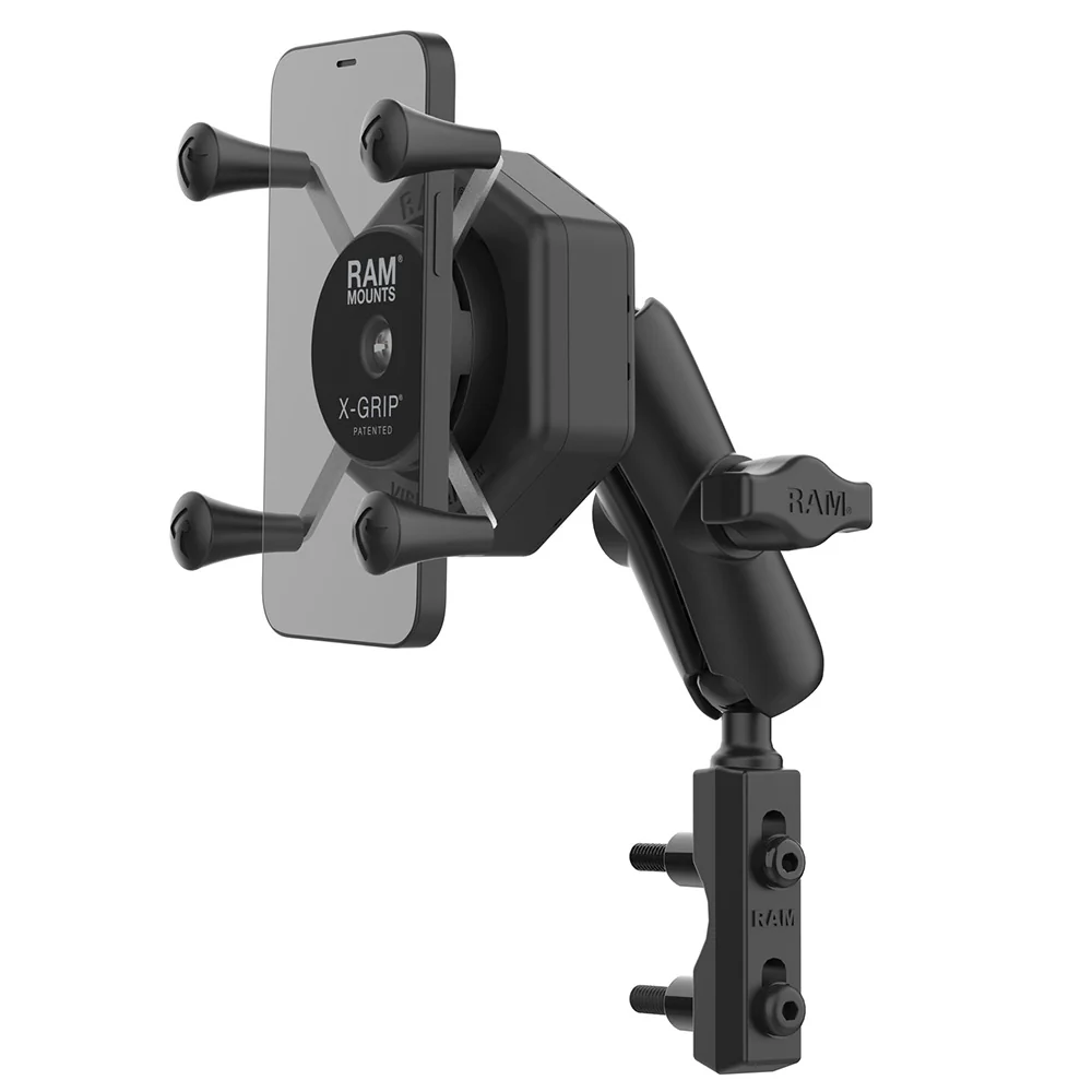 RAM Mount RAM X-Grip Phone Mount w/Vibe-Safe  Reservoir Base [RAM-B-174-UN7-462] - Fashionser