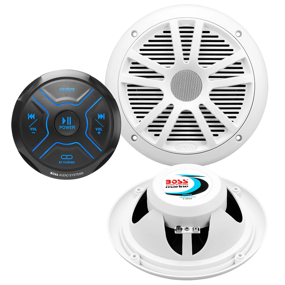 Boss Audio MG150W.6 Kit w/MGR150B  2 MR6W Speakers [MG150W.6] - Fashionser