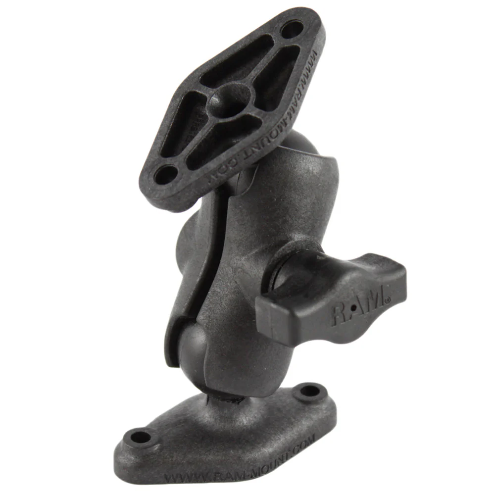 RAM Mount Composite Short Socket Arm w/2 Diamond Bases [RAP-B-102U-A] - Fashionser