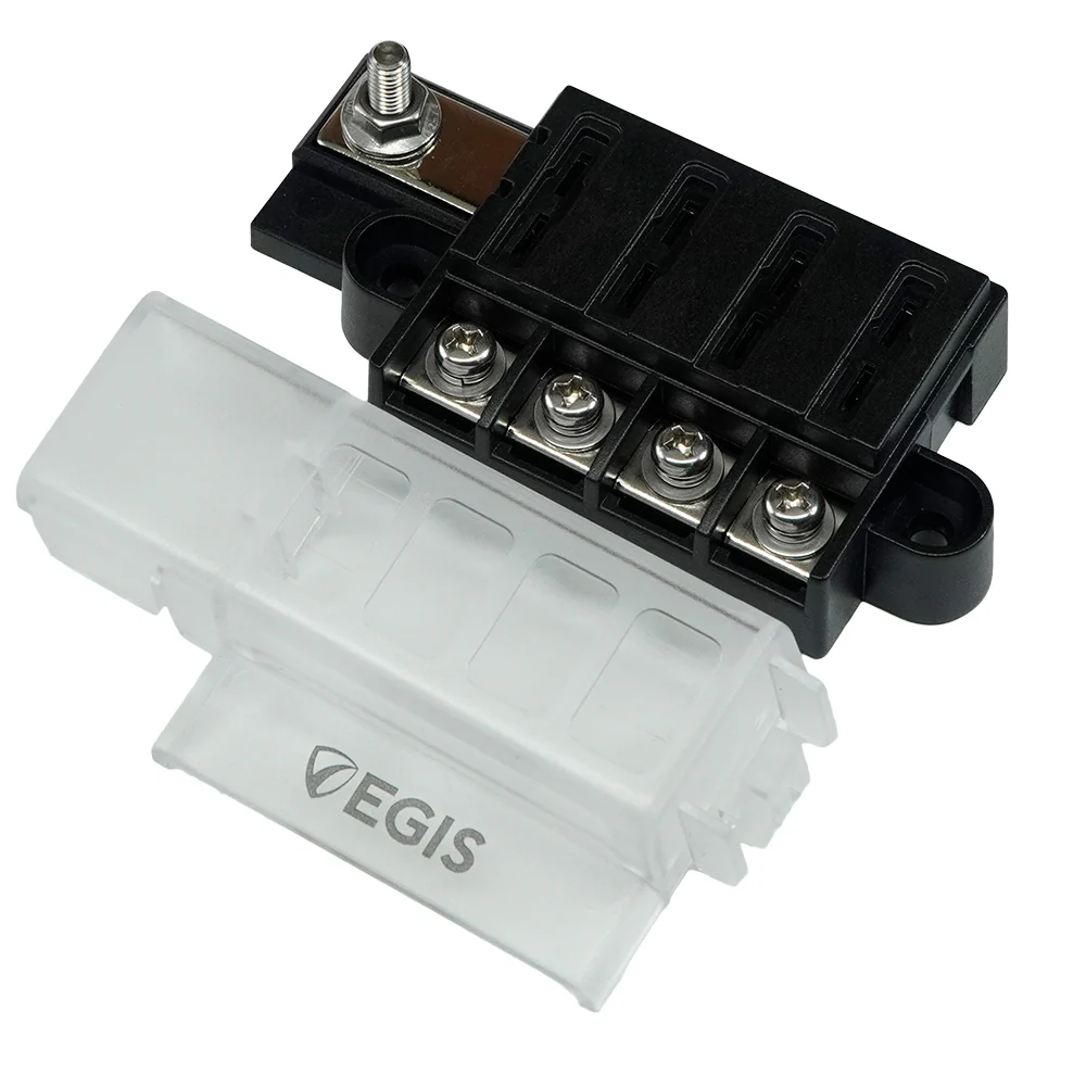Egis RT Fuse Block - 4 Circuit w/Cover [8045] - Fashionser