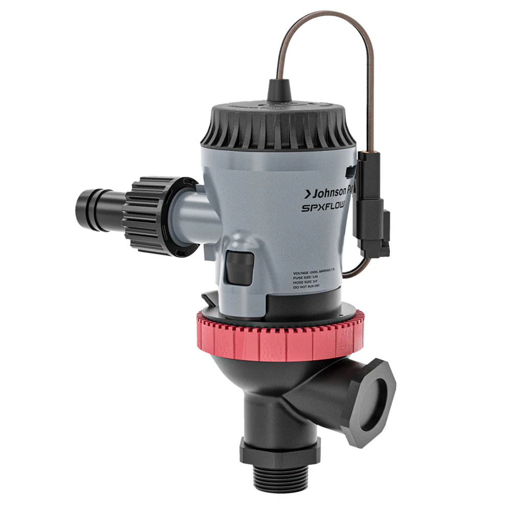 Johnson Pump Aqua O2 Twin Port 800 GPH Aerator Pump - Flex Mount - 12V [10-13650-01] - Fashionser