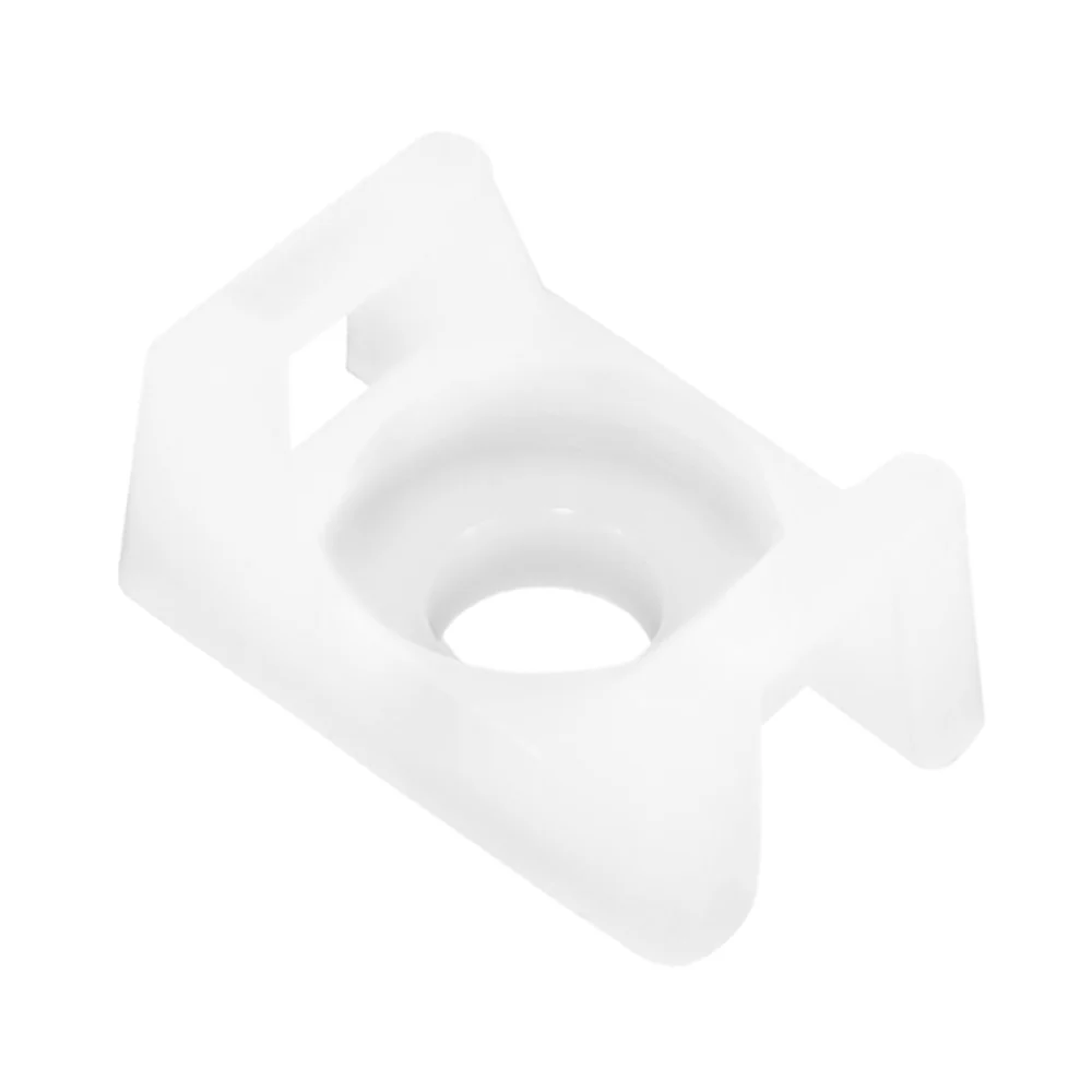 Pacer Screw Down Cable Tie Mount - #8 Screw Mount Method - Natural Color - 100 Pack [CTM2S8-100] - Fashionser