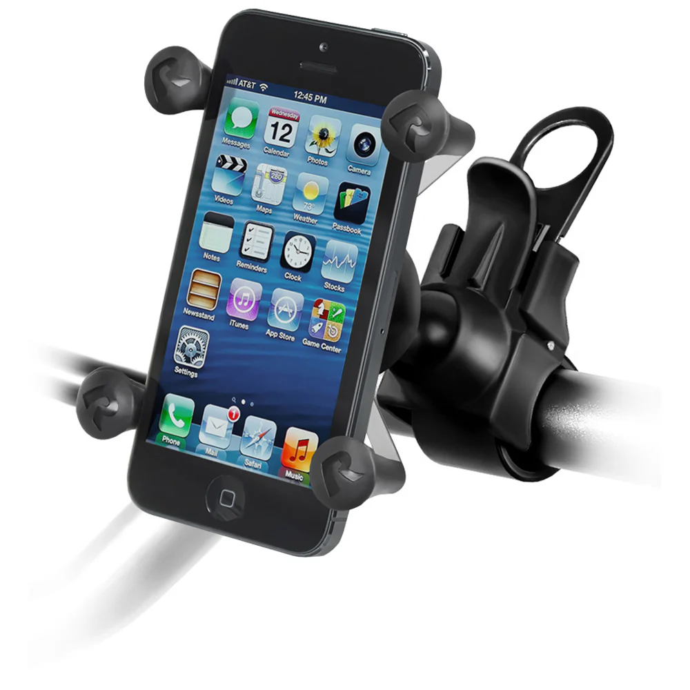 RAM Mount EZ-Strap Rail Mount w/Universal X-Grip Cell Phone Holder [RAP-SB-187-UN7U] - Fashionser
