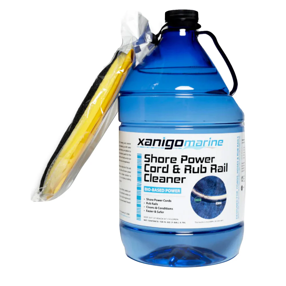 Xanigo Marine Shore Power Cord  Rub Rail Cleaner w/Glove - 1 Gallon [XMSPC1G] - Fashionser