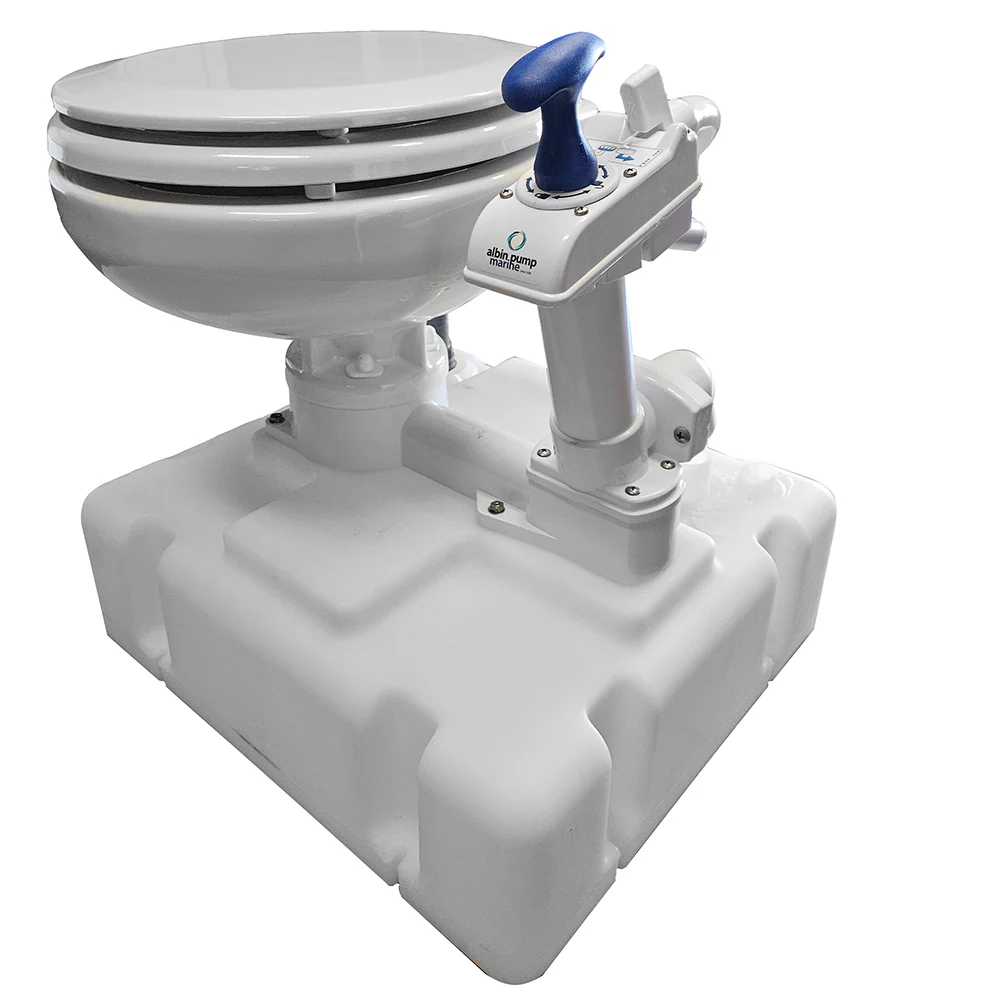 Albin Group Voyager Manual Toilet System w/Tank [07-06-015] - Fashionser