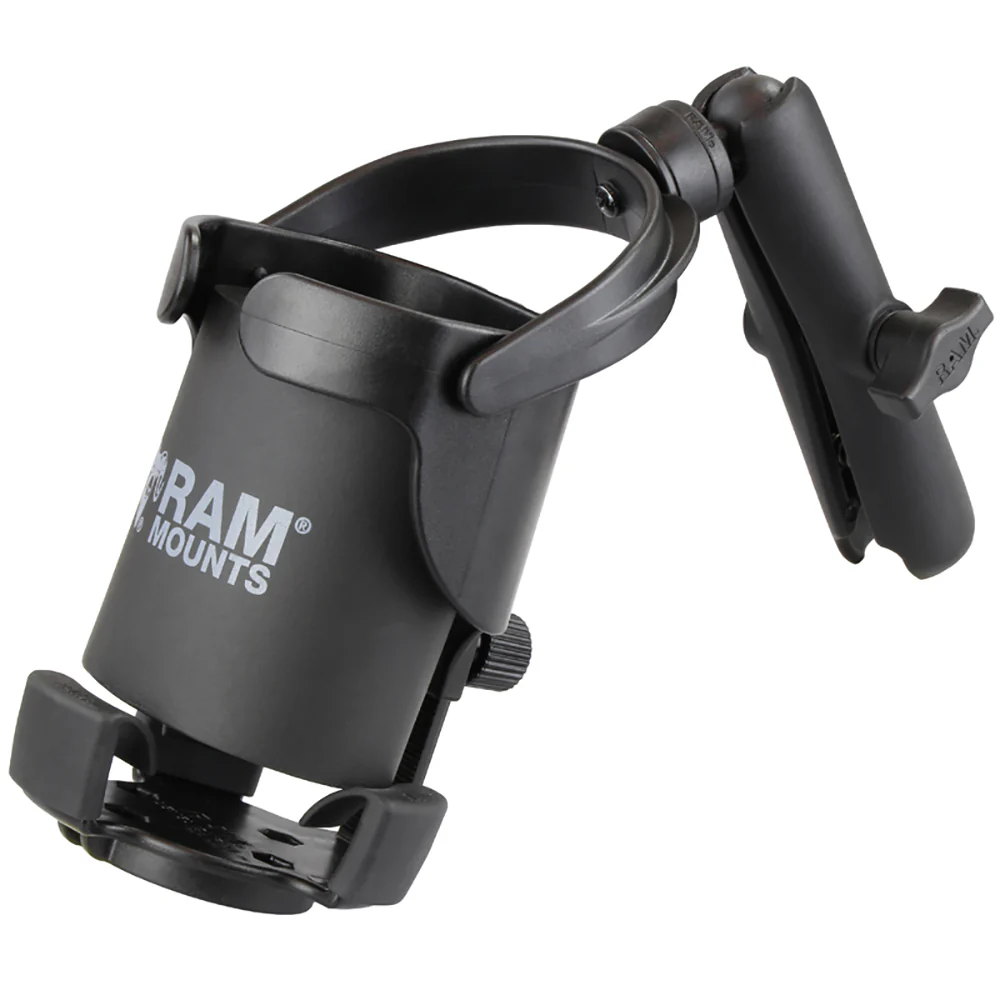 RAM Mount Level Cup XL w/Long Double Socket Arm [RAM-B-417B-C-201U] - Fashionser