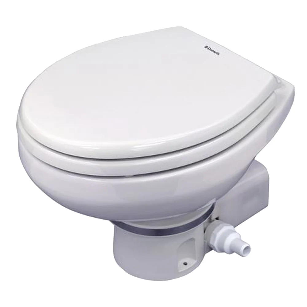Dometic MasterFlush 7160 White Electric Macerating Toilet - 12V w/Orbit Base  Raw Water Flush [304716001] - Fashionser