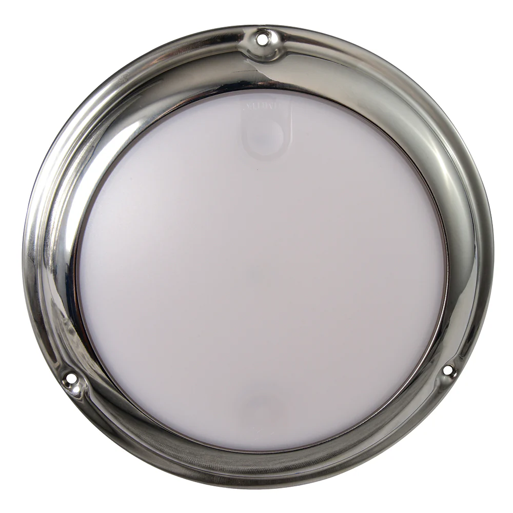 Lumitec TouchDome - Dome Light - Polished SS Finish - 2-Color White/Blue Dimming [101097] - Fashionser
