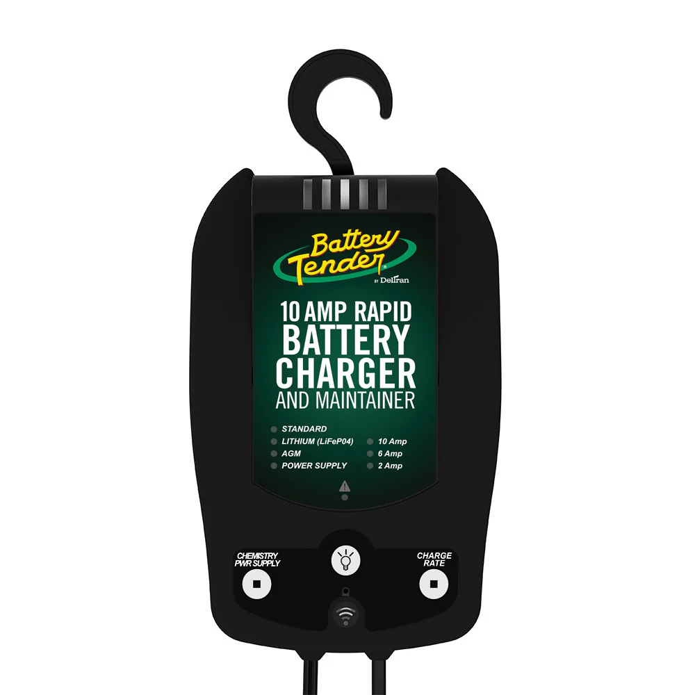 Battery Tender 12V, 10/6/2A Selectable Chemistry Battery Charger w/WiFi [022-0229-DL-WH] - Fashionser