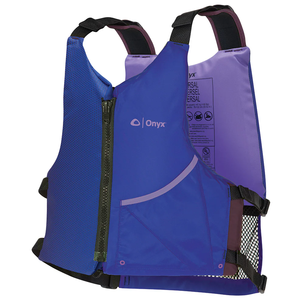 Onyx Universal Paddle PFD Life Jacket - Adult - Blue/Purple [121900-600-004-24] - Fashionser