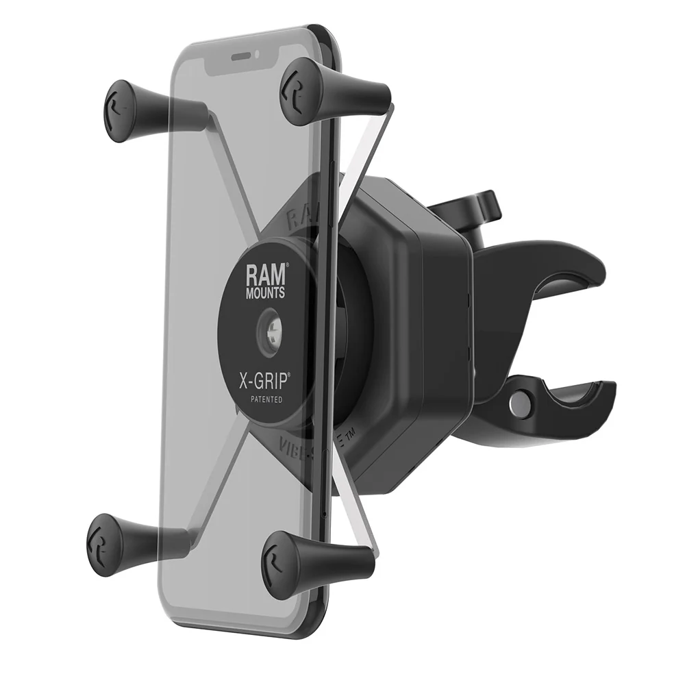 RAM Mount RAM X-Grip Large Phone Mount w/Vibe-Safe  Small Tough-Claw [RAM-HOL-UN10-462-400] - Fashionser