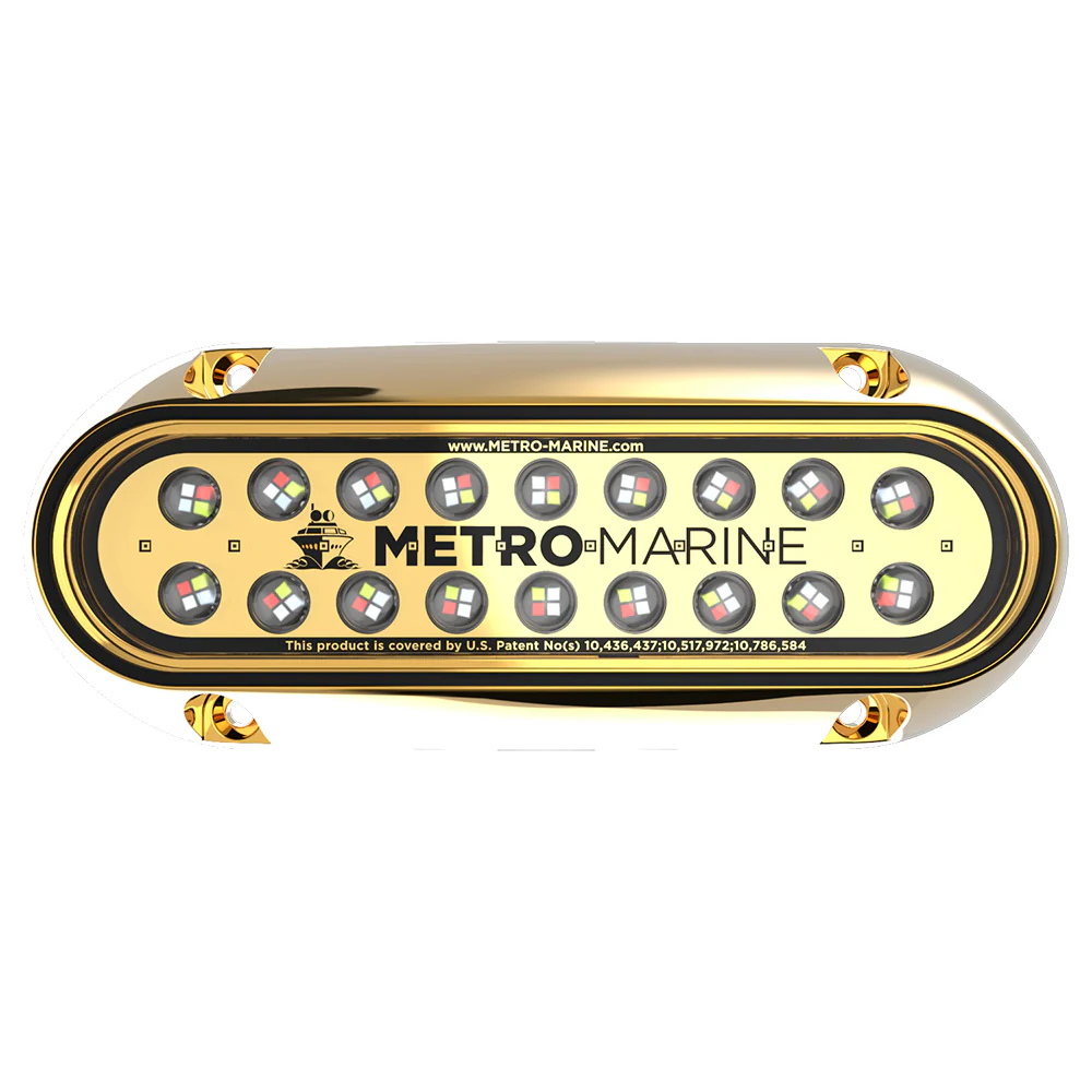 Metro Marine High-Output Elongated Underwater Light w/Intelligent Full Spectrum LEDs - RGBW, 90 Beam [F-BME1-H-FS-90] - Fashionser