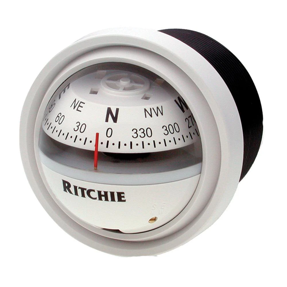 Ritchie V-57W.2 Explorer Compass - Dash Mount - White [V-57W.2] - Fashionser