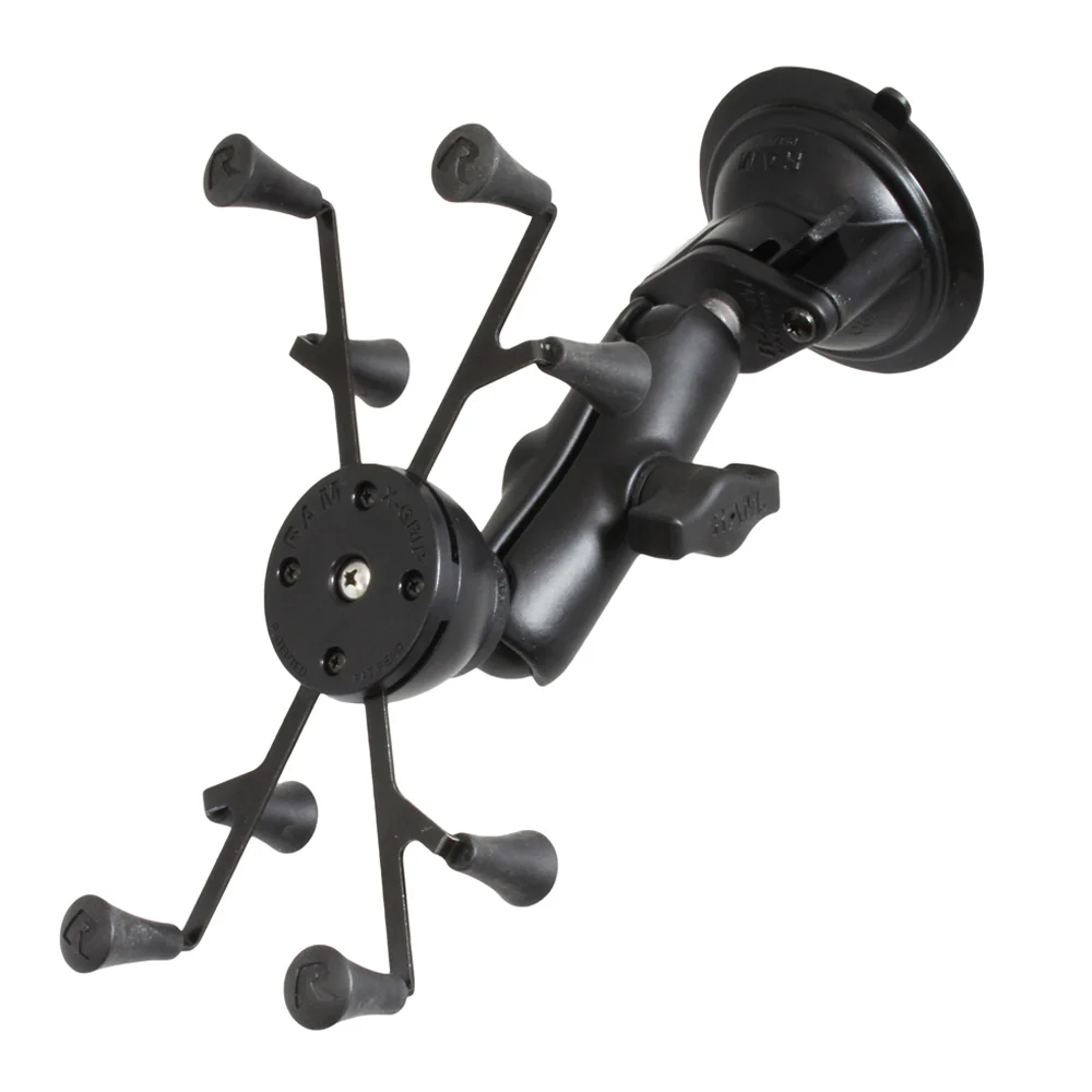 RAM Mount Twist Lock Suction Cup Base w/Universal X-Grip II [RAM-B-166-UN8U] - Fashionser