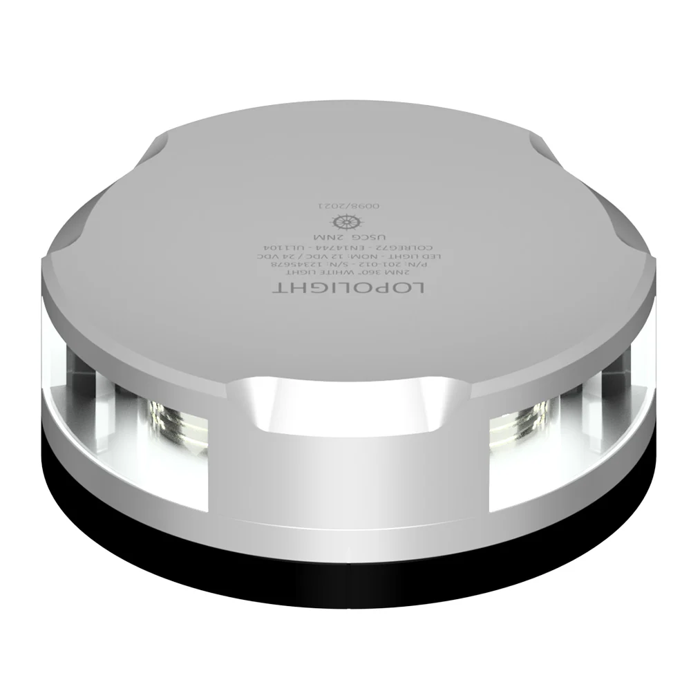Lopolight Masthead/360-Degree Light - 3NM - Silver Housing w/FB Base [201-021-FB] - Fashionser