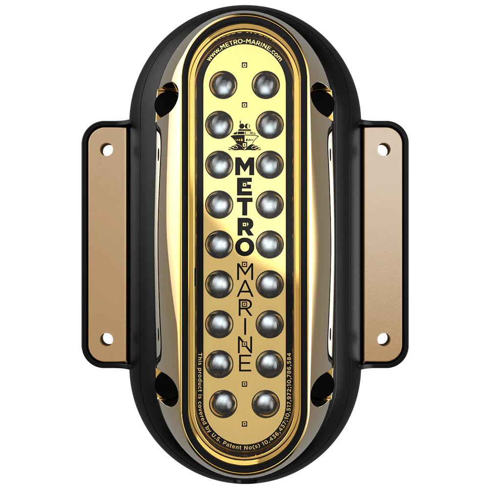 Metro Marine High-Output Vertical Surface Mount Light w/Intelligent Monochromatic LEDs - Green, 45 Beam [F-SME1-V-G3-45] - Fashionser