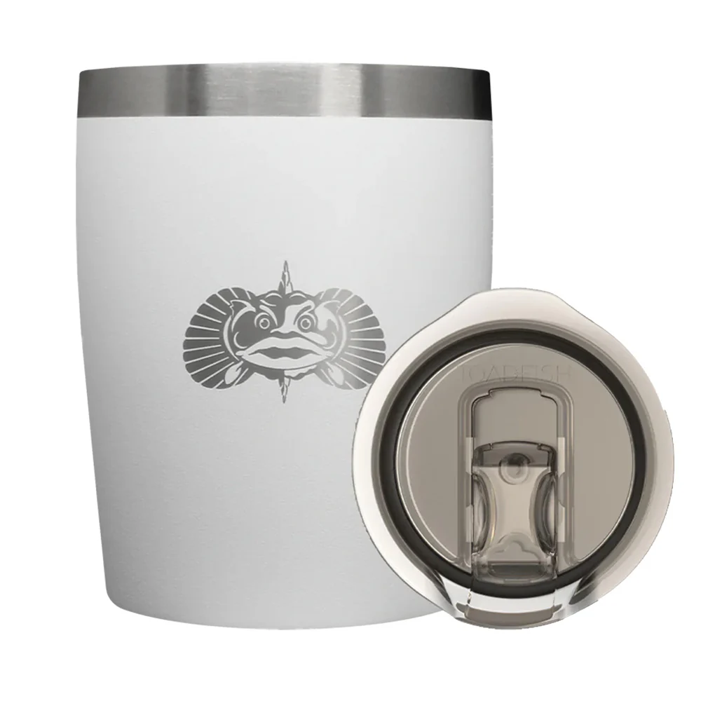 Toadfish Non-Tipping 10oz Rocks Tumbler - White [1076] - Fashionser