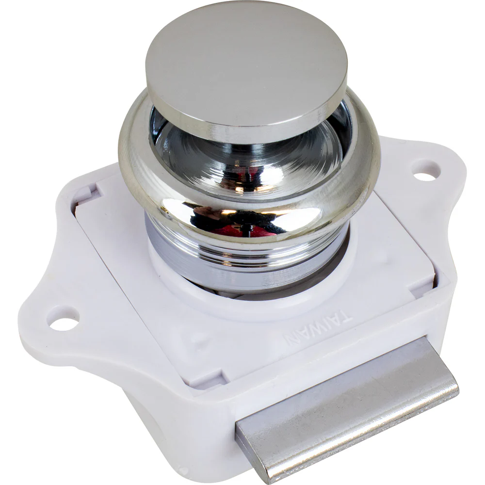 Sea-Dog Push Button Rim Latch - Chrome Plated Brass [224300-1] - Fashionser