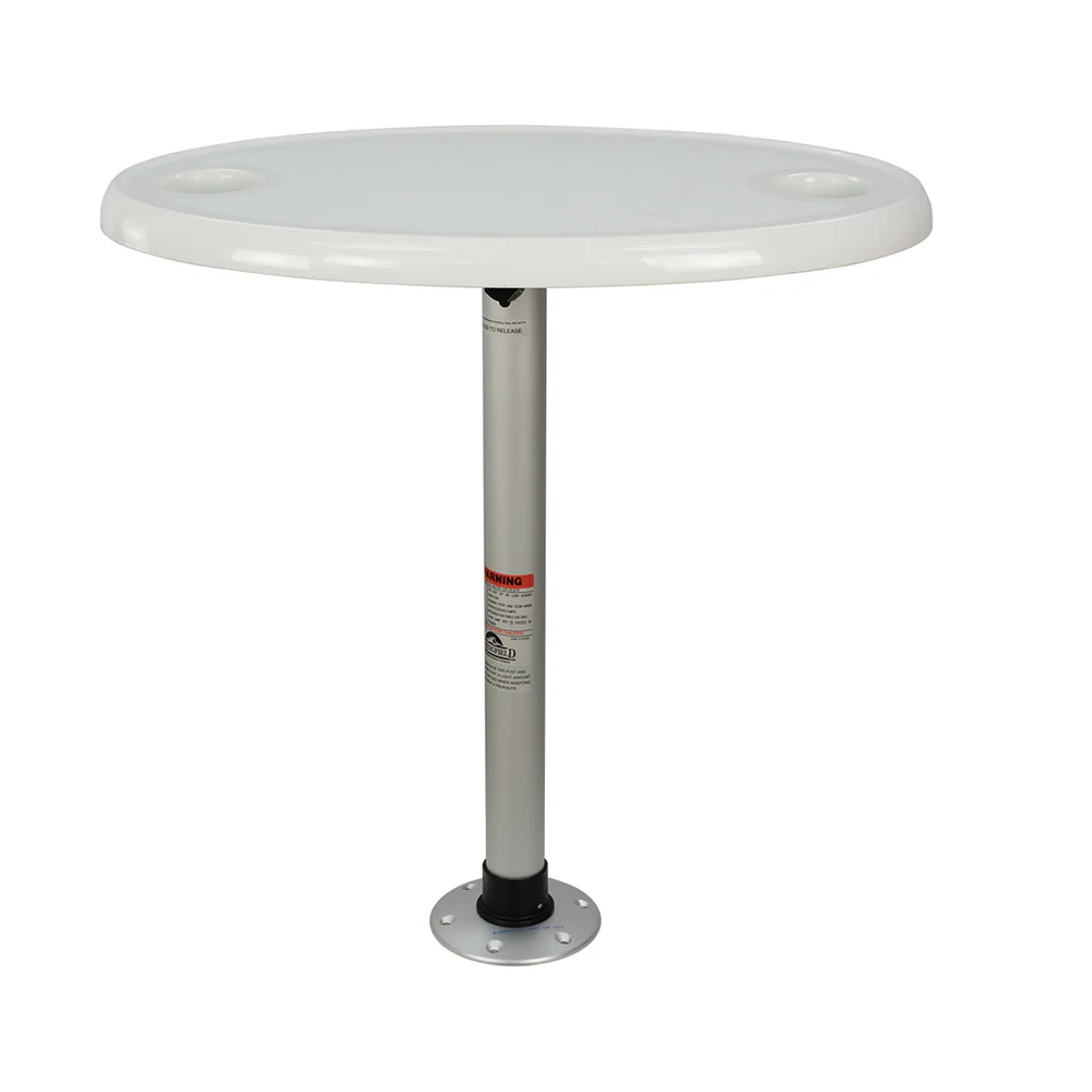 Springfield Thread-Lock Electrified Oval Table Package w/LED Lights  USB Ports [1691227-L1] - Fashionser