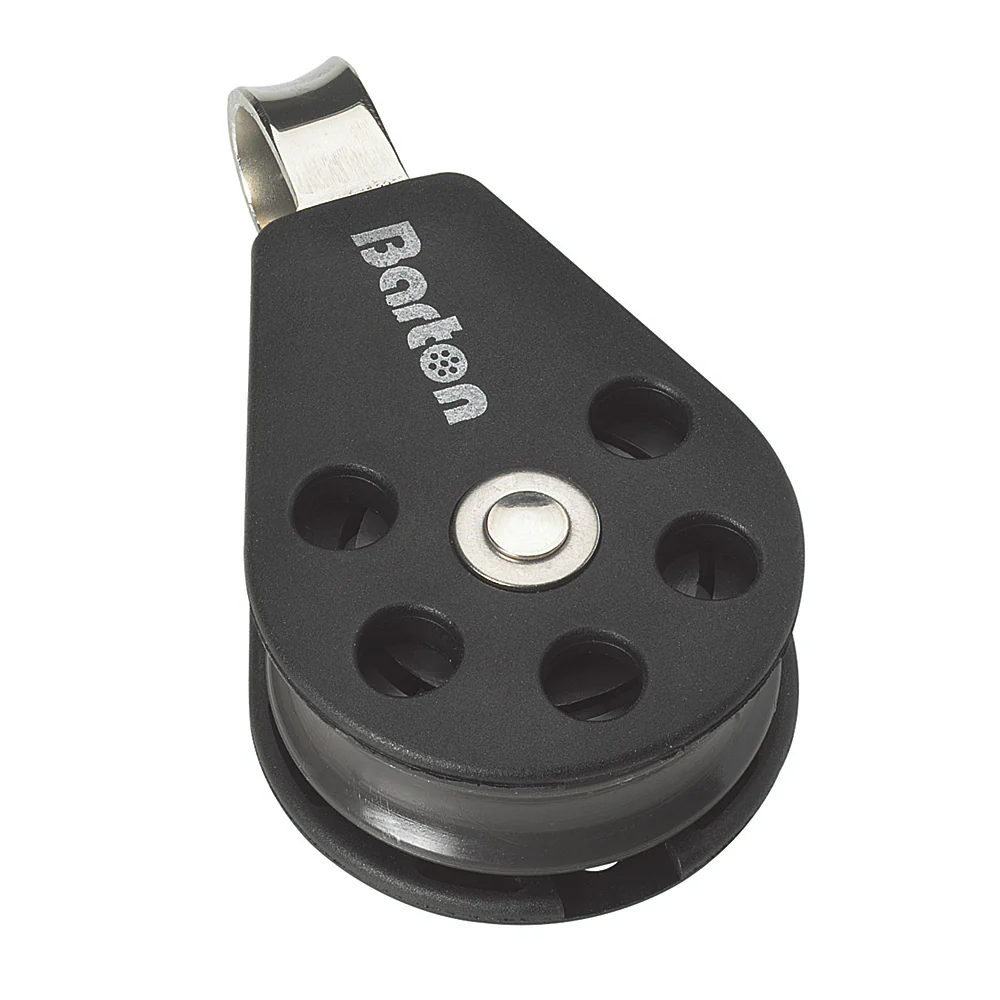 Barton Marine Size 3 45mm Plain Bearing Pulley Block Single With Fixed Eye [N03110] - Fashionser
