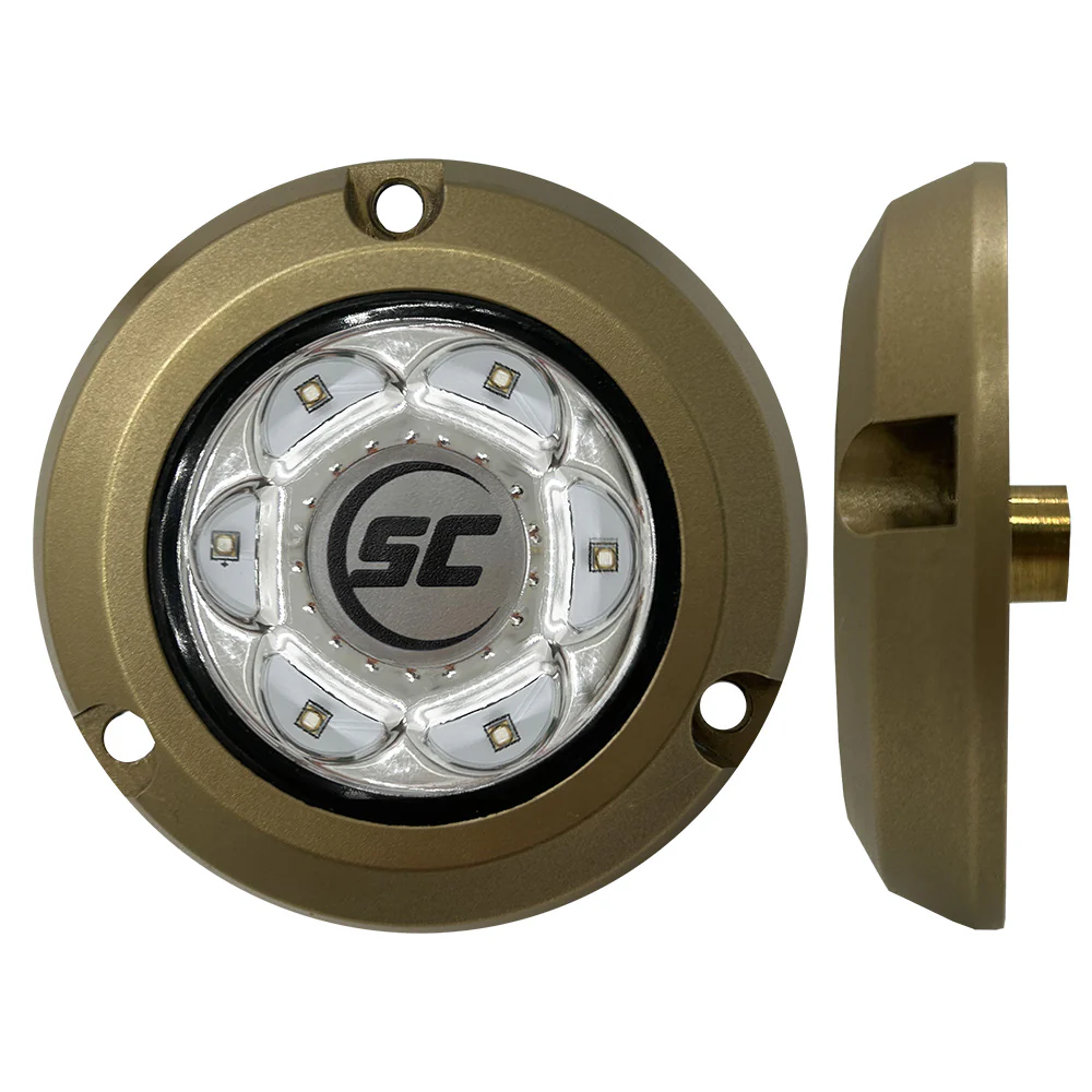 Shadow-Caster SC2 Series Bronze Surface Mount Underwater Light - Great White [SC2-GW-BZSM] - Fashionser