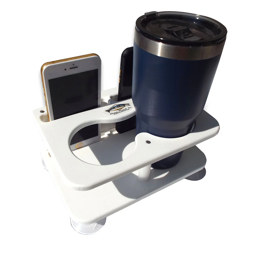 Deep Blue Marine Double Drink/Binocular/2 Cell Phones w/Suction Cups [SMDH-CELL] - Fashionser